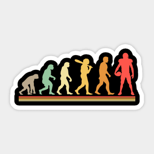 Football Evolution Retro Sticker